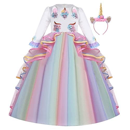 Tutù per bambina, tutù unicorno, tutù arcobaleno, travestimento unicorno,  tutù con colori pastello, tutù compleanno, travestimenti bambina -   Italia