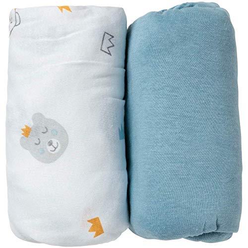 Babycalin - Lenzuolino E Asciugamano? Set Da 3 Fasce Morbide 60x60 Cm - Perfette Per Neonati