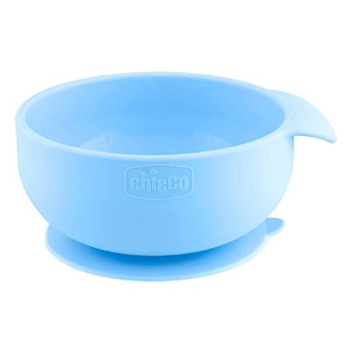 Chicco Ciotola in Silicone Con Ventosa per Bebè e Bambini, Morbido Piatto Pappa per Alimenti Semiliquidi con Maniglia Ergonomica, Lavabile in Lavastoviglie, Adatto per il Microonde - 6+ Mesi, Azzurro Chicco Ciotola in Silicone Con Ventosa per Bebè e Bambini, Morbido Piatto Pappa per Alimenti Semiliquidi con Maniglia Ergonomica, Lavabile in Lavastoviglie, Adatto per il Microonde - 6+ Mesi, Azzurro