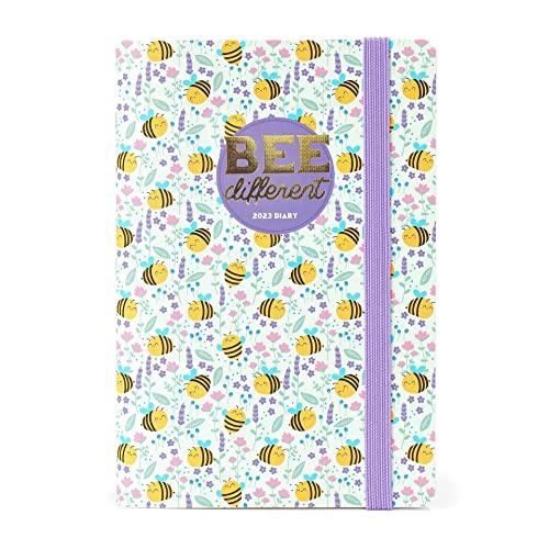 Legami - Agenda 12 Mesi settimanale Medium con Notebook, 2023, 12x18 cm,  Copertina rigida, Tema Bee, Carta da 80g/m², Segnalibro, 160 Pagine, 2  Pagine di Planner per ogni Mese, Piano Ferie, AG2312160