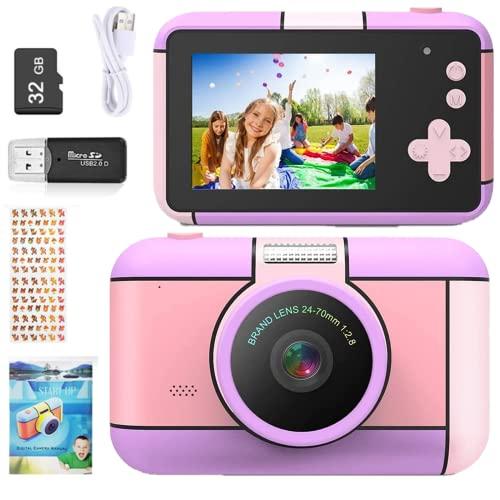 YunLone ToyZoom Macchina Fotografica per Bambini 24MP Selfie