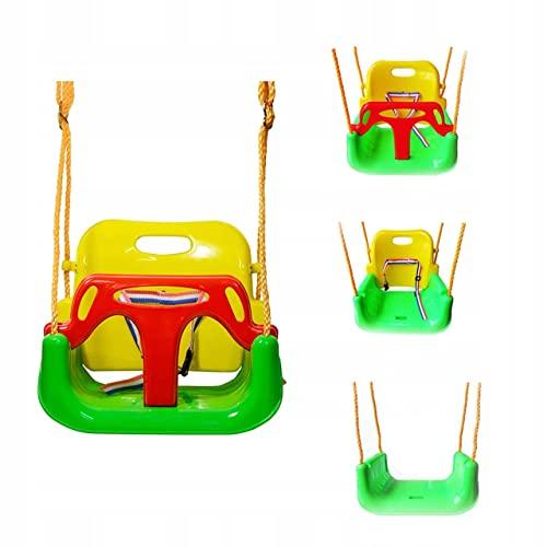 3-in-1 Altalena per Neonati e Bambini 40x43x33 Dondolo da Giardino