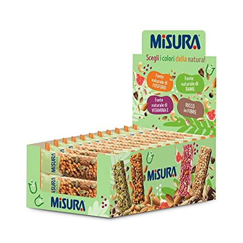 Misura Snack Cereali Natura Ricca | Barrette Cereali, Semi di Zucca,  Mandorle e Baobab | Confezione da 375g