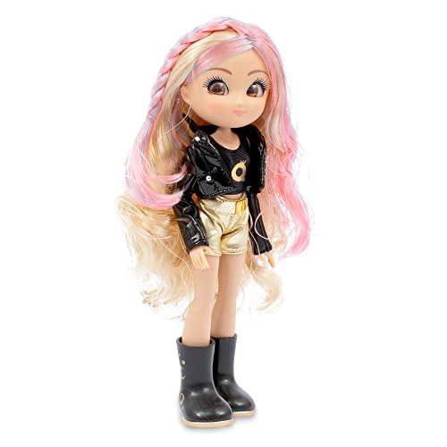 Bambola UNIQUE EYES Sophia 25cm – Occhi Che Seguono, Capelli Che Cambiano Colore Con Phon Magico, Articolata, Wow Hair