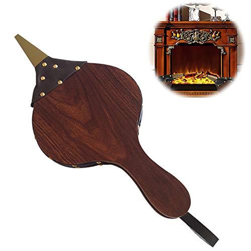 Soffietto Manuale In Legno Per Camino E Barbecue - Soffiatore Per Accendere Fuochi All'aperto - Foto 12