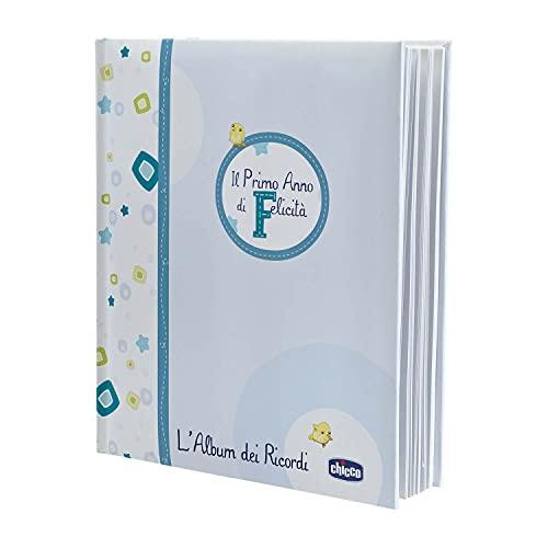 Chicco Album dei Ricordi Azzurro, Libro Nascita per Neonati e Bambini, Diario con Spazi per Note e Fotografie, con Adesivi e Metro Muro per Seguire la Crescita del Bambino - Regalo Neonato 0+ Mesi Chicco Album dei Ricordi Azzurro, Libro Nascita per Neonati e Bambini, Diario con Spazi per Note e Fotografie, con Adesivi e Metro Muro per Seguire la Crescita del Bambino - Regalo Neonato 0+ Mesi