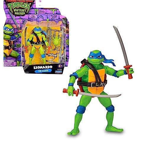 GIOCHI PREZIOSI - TARTARUGHE NINJA 2023 CAOS MUTANTE– LEONARDO IN VERSIONE  ACTION FIGURE ARTICOLATA–DIMENSIONE 12 CM–DETTAGLIATA E CON REALATIVA ARMA  DA COMBATTIMENTO–PER BAMBINI A PARTIRE DAI 4 ANNI : : Giochi e