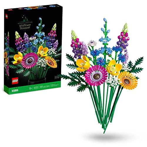 LEGO 10313 Icons Bouquet Fiori Selvatici Finti con Papaveri e Lavanda Artificiali, Hobby Creativo per Adulti, Idea Regalo per la Casa, Botanical Collection LEGO 10313 Icons Bouquet Fiori Selvatici Finti con Papaveri e Lavanda Artificiali, Hobby Creativo per Adulti, Idea Regalo per la Casa, Botanical Collection