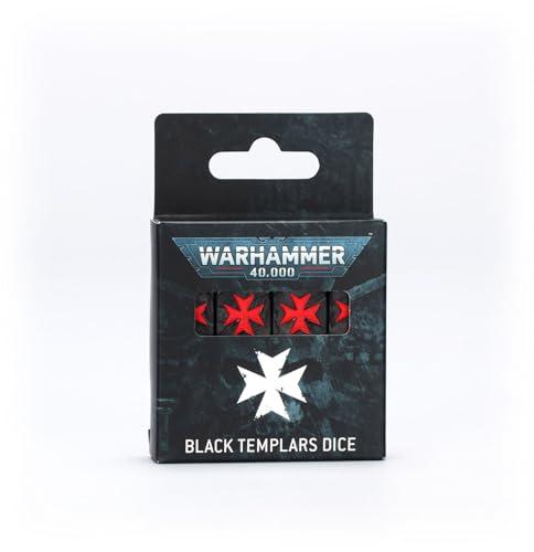 Games Workshop - Warhammer 40.000 - Templari Neri: Set di dadi Games Workshop - Warhammer 40.000 - Templari Neri: Set di dadi