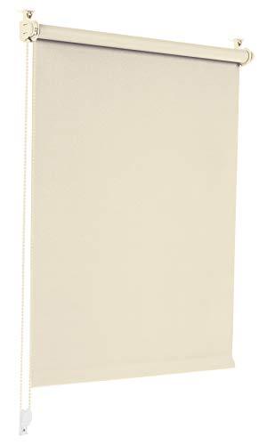 Sonello Tenda a rullo oscurante Klemmfix senza Forare 60cm x 130cm crema,  tenda avvolgibile oscurante con morsetti e con catenella per finestre e  porte, Blackout, opaco, Protezione Solare : : Casa e