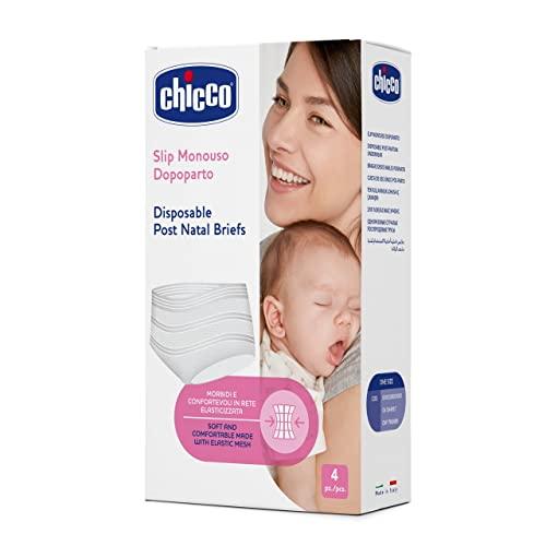 Chicco Mammy Slip Monouso Dopo Parto a Rete, 4 Pezzi Chicco Mammy Slip Monouso Dopo Parto a Rete, 4 Pezzi