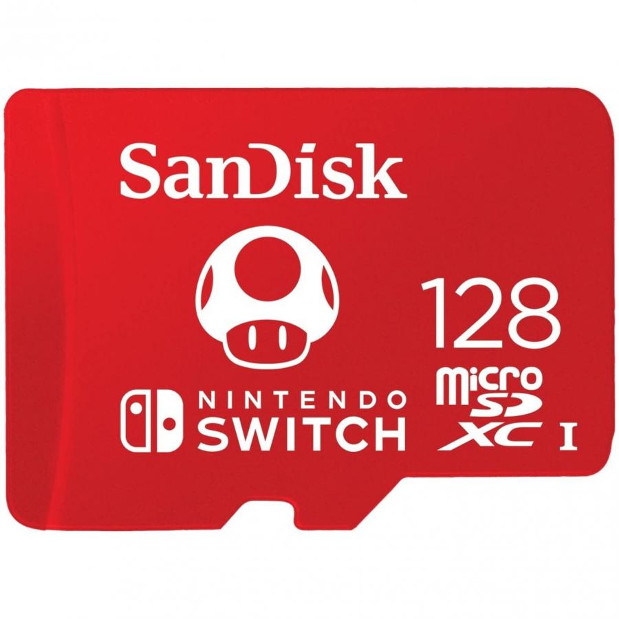 SanDisk Scheda MicroSDXC UHS-I per Nintendo Switch 128 GB, Modello 2019, Prodotto con Licenza Nintendo, 128 GB, Nuova Versione, Rosso SanDisk Scheda MicroSDXC UHS-I per Nintendo Switch 128 GB, Modello 2019, Prodotto con Licenza Nintendo, 128 GB, Nuova Versione, Rosso
