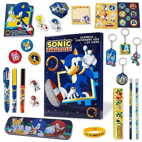 Sonic The Hedgehog Calendario Avvento del 2023 - Calendario Per Bambini di  Cancelleria con Gadget Sonic Ufficiali - Regalo per Gamer