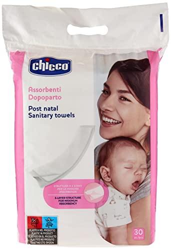 Chicco Assorbenti Post-Parto Con 3 Strati, Garantisce Massima Protezione, Confortevoli e Assorbenti, Confezione Da 30 Pezzi, Taglia Unica Chicco Assorbenti Post-Parto Con 3 Strati, Garantisce Massima Protezione, Confortevoli e Assorbenti, Confezione Da 30 Pezzi, Taglia Unica